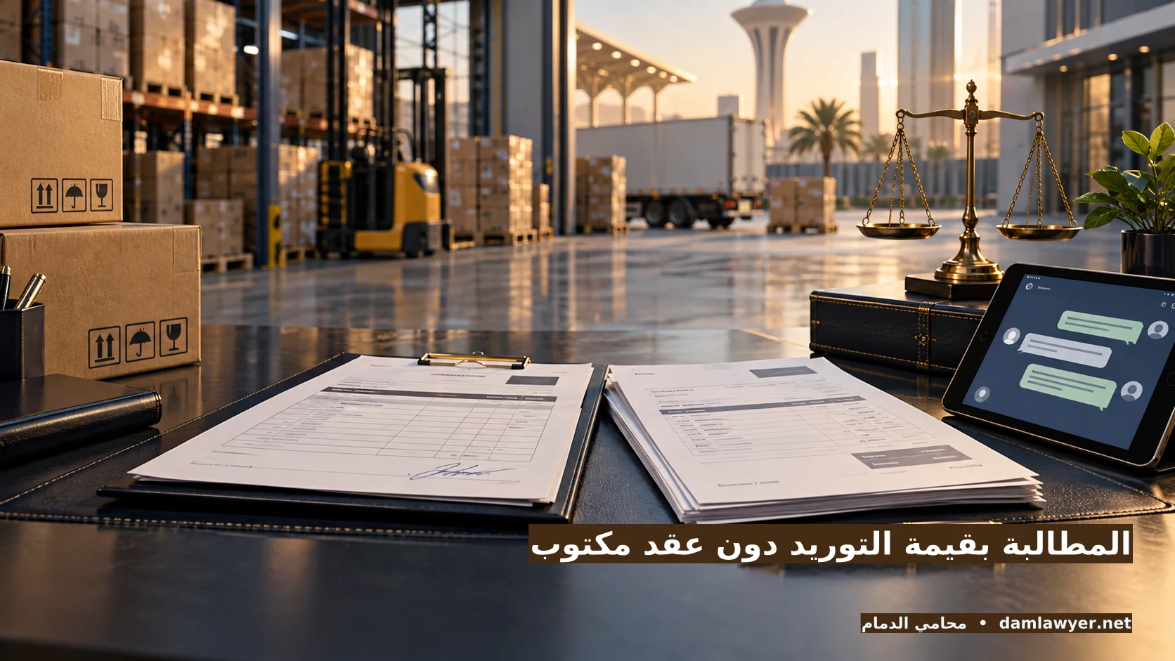 المطالبة بقيمة توريد دون عقد مكتوب في السعودية: كيف تثبت الطلب والتسليم؟