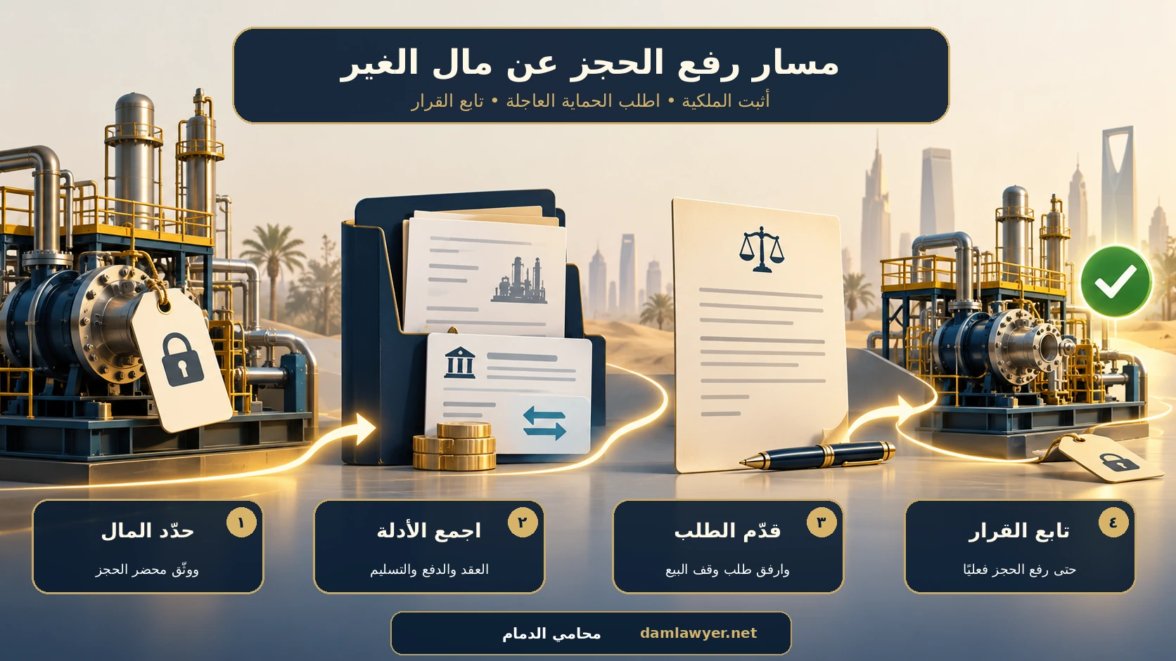 مسار طلب رفع الحجز عن مال مملوك للغير في السعودية