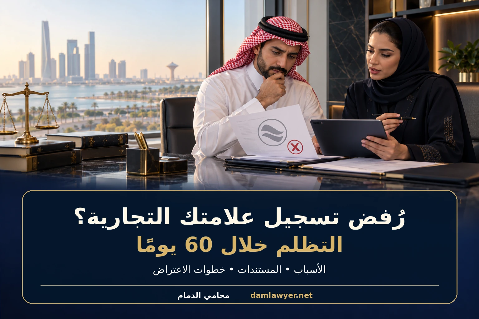رُفض تسجيل علامتي التجارية في السعودية: كيف أتظلم خلال 60 يومًا؟